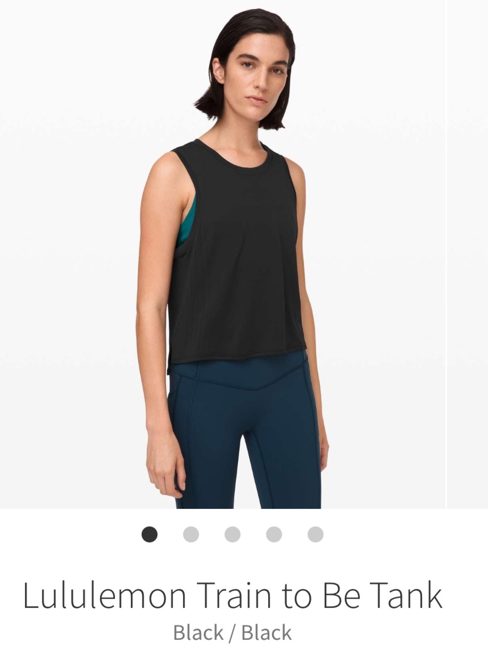 Lululemon Train To Be Tank - Black